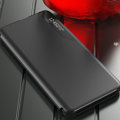 Dėklas Eco Leather View Xiaomi Redmi 11A / Poco C55 / Redmi 12C Juodas 8