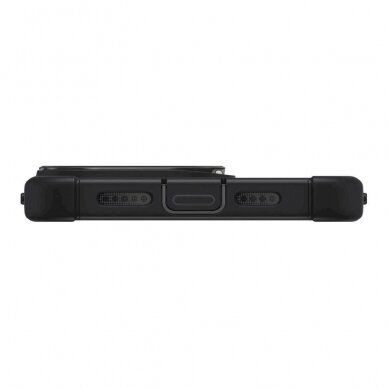 Dėklas ESR Armor Tough Kickstand Halolock Case su MagSafe skirta iPhone 15 Pro - Permatomas &amp  Juodas 5