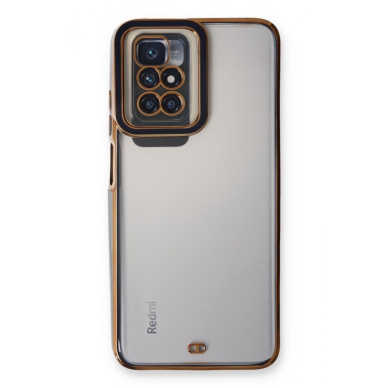 Dėklas Fashion Case Xiaomi Redmi Note 11 Pro Juodais, auksiniais kraštais