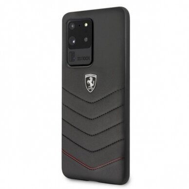 Dėklas Ferrari Hardcase Galaxy S20 Ultra G988 Heritage Juodas UGLX912 1