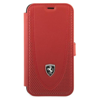 Dėklas Ferrari iPhone 12 mini Off Track Perforated Raudonas UGLX912 1