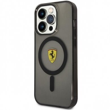 Dėklas Ferrari Translucent Magsafe FEHMP14LUKK iPhone 14 Pro Juodas 1