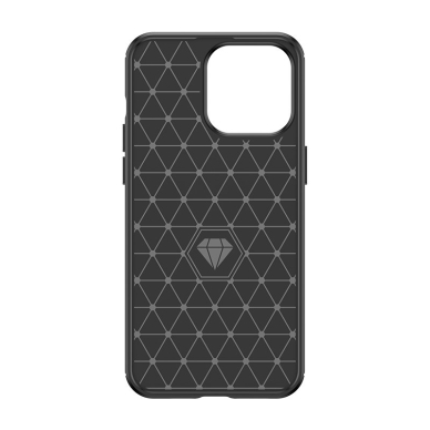 Dėklas Flexible carbon pattern iPhone 15 Pro - Mėlynas 2