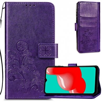 Dėklas Flower Book Samsung A346 A34 5G violetinis