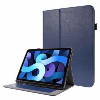 Dėklas Folding Leather Lenovo Tab M10 5G 10.6 tamsiai mėlynas