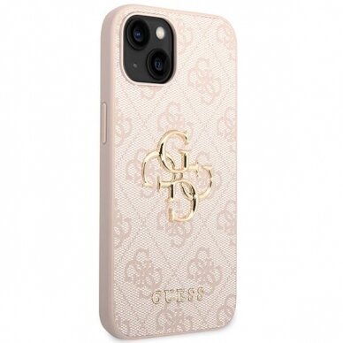 Dėklas Guess 4G Big Metal Logo case for iPhone 15 Plus - Rožinis 3