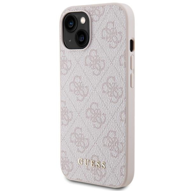 Dėklas Guess 4G Big Metal Logo case skirta iPhone 15 Plus - rožinis 1