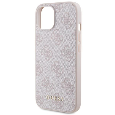 Dėklas Guess 4G Big Metal Logo case skirta iPhone 15 Plus - rožinis 5