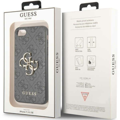 Dėklas Guess 4G Big Metal Logo GUHCI84GMGGR iPhone 7/8/SE 2020/ 2022 Pilkas 7