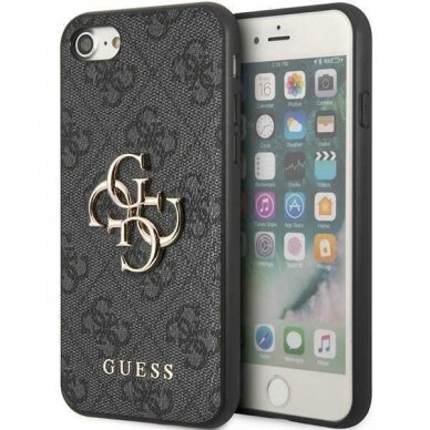 Dėklas Guess 4G Big Metal Logo GUHCI84GMGGR iPhone 7/8/SE 2020/ 2022 Pilkas