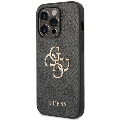 Dėklas Guess 4G Big Metal Logo   iPhone 15 Pro Max - Pilkas 1