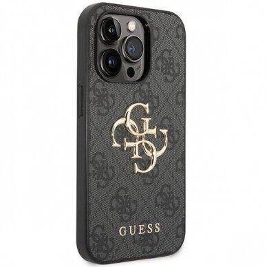 Dėklas Guess 4G Big Metal Logo   iPhone 15 Pro Max - Pilkas 3