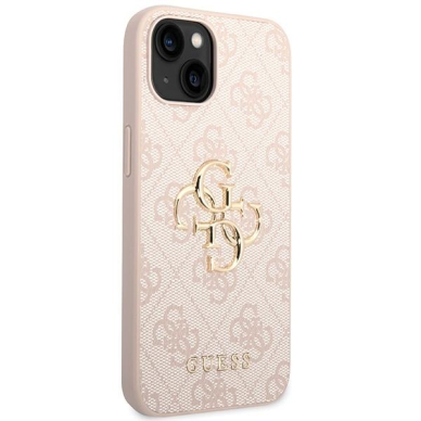 Dėklas Guess 4G Big Metal Logo   iPhone 15 - Rožinis 3