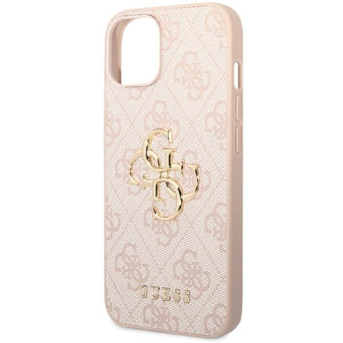 Dėklas Guess 4G Big Metal Logo   iPhone 15 - Rožinis 5