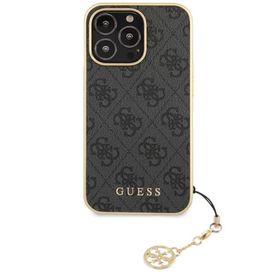 Dėklas Guess 4G Charms Collection GUHCP14LGF4GGR iPhone 14 Pro Pilkas 2