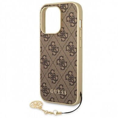 Dėklas Guess 4G Charms Collection GUHCP14XGF4GBR iPhone 14 Pro Max Rudas 4