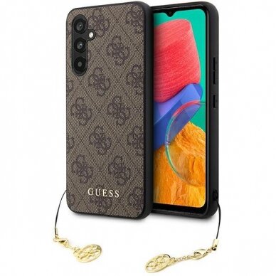 Dėklas Guess 4G Charms Collection GUHCSA54GF4GBR Samsung Galaxy A54 5G A546 Rudas