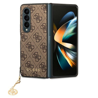 Dėklas Guess 4G Charms Collection GUHCZFD4GF4GBR F936 Samsung Galaxy Z Fold 4 Rudas