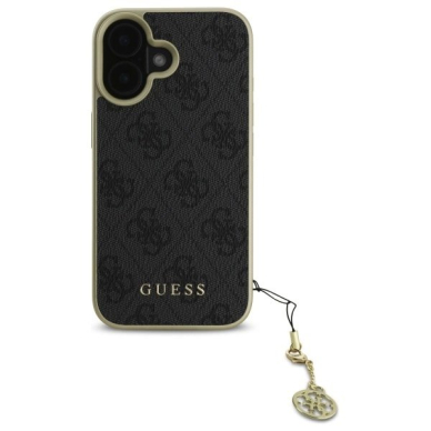 Dėklas Guess 4G Charms Collection  iPhone 16 - Juodas 2