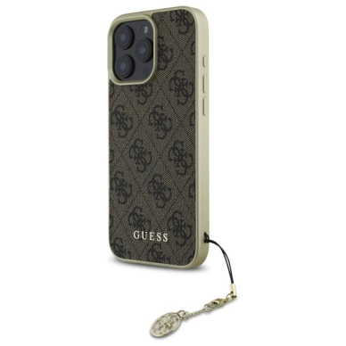 Dėklas Guess 4G Charms Collection  iPhone 16 Pro - Rudas 1