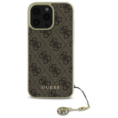 Dėklas Guess 4G Charms Collection  iPhone 16 Pro - Rudas 2