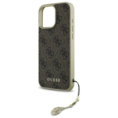 Dėklas Guess 4G Charms Collection  iPhone 16 Pro - Rudas 5