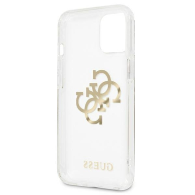 Dėklas Guess 4G Gold Charms Collection iPhone 13 mini permatomas 6