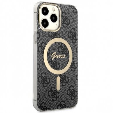 Dėklas Guess 4G MagSafe GUHMP13XH4STK iPhone 13 Pro Max Juodas 3