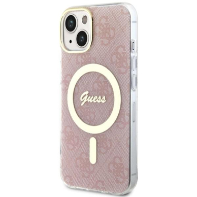 Dėklas Guess 4G MagSafe GUHMP14MH4STP iPhone 14 Plus Rožinis 1