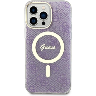 Dėklas Guess 4G MagSafe GUHMP14XH4STU iPhone 14 Pro Max Purpurinis 2