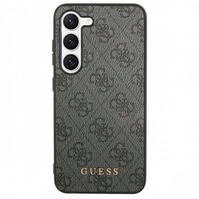 Dėklas Guess 4G Metal Gold Logo case for Samsung Galaxy S24+ - Juodas