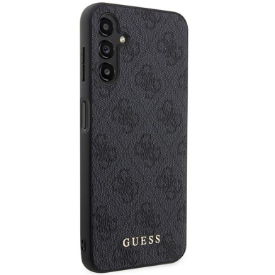 Dėklas Guess 4G Metal Gold Logo GUHCSA14G4GFGR Samsung Galaxy A14 Pilkas 3