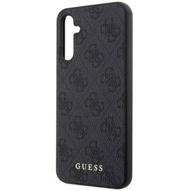 Dėklas Guess 4G Metal Gold Logo GUHCSA14G4GFGR Samsung Galaxy A14 Pilkas 5