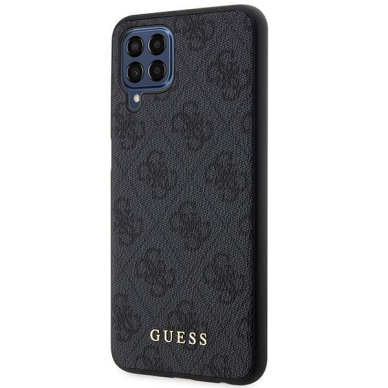 Dėklas Guess 4G Metal Gold Logo GUHCSM33G4GFGR Samsung Galaxy M33 5G M336 Pilkas 1