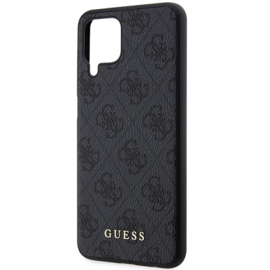 Dėklas Guess 4G Metal Gold Logo GUHCSM33G4GFGR Samsung Galaxy M33 5G M336 Pilkas 5