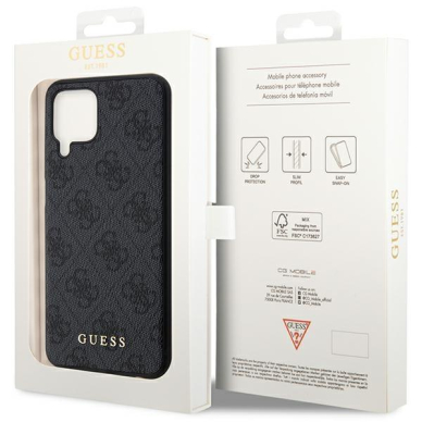 Dėklas Guess 4G Metal Gold Logo GUHCSM33G4GFGR Samsung Galaxy M33 5G M336 Pilkas 7