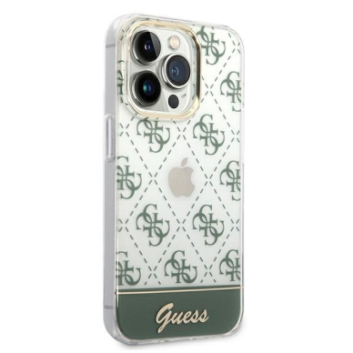 Dėklas Guess 4G Pattern Script GUHCP14XHG4MHA iPhone 14 Pro Max Chaki 3