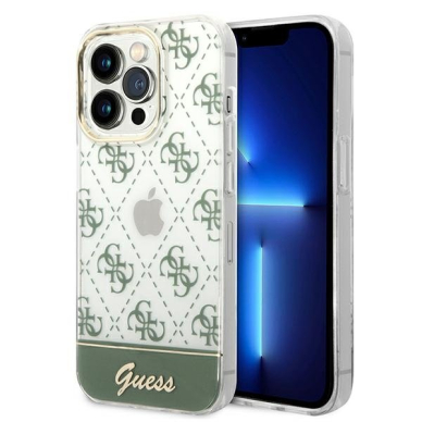 Dėklas Guess 4G Pattern Script GUHCP14XHG4MHA iPhone 14 Pro Max Chaki