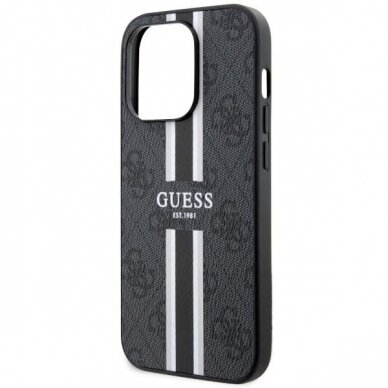 Dėklas Guess 4G Printed Stripes MagSafe GUHMP14LP4RPSK iPhone 14 Pro Juodas 5