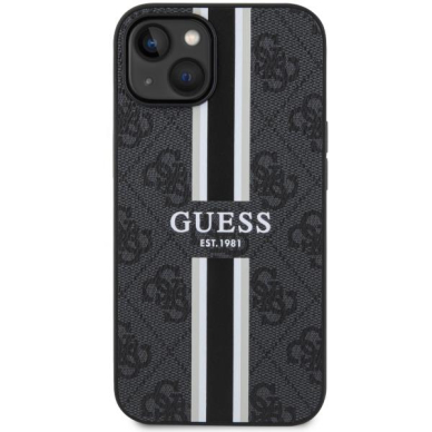 Dėklas Guess 4G Printed Stripes MagSafe GUHMP14MP4RPSK iPhone 14 Plus Juodas 2