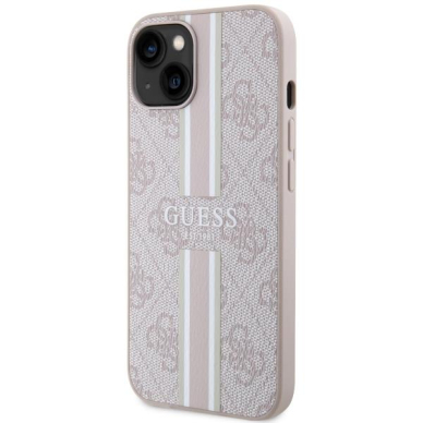 Dėklas Guess 4G Printed Stripes MagSafe GUHMP14MP4RPSP iPhone 14 Plus Rožinis 1