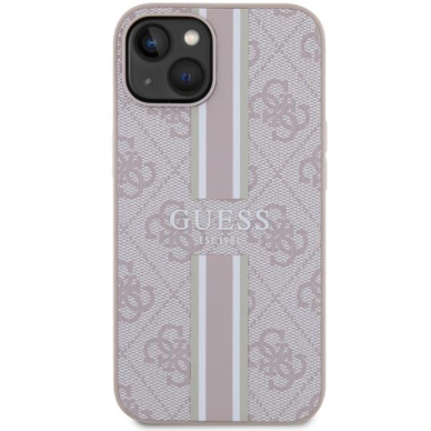 Dėklas Guess 4G Printed Stripes MagSafe GUHMP14MP4RPSP iPhone 14 Plus Rožinis 2