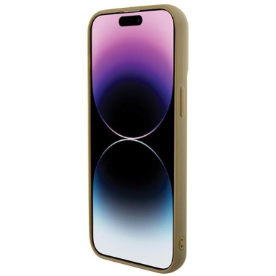 Dėklas Guess Disco Metal Script   iPhone 15 Pro Max - Auksinis 4