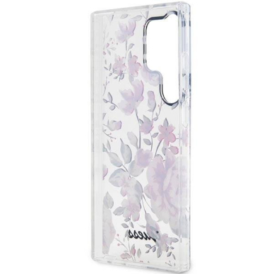 Dėklas Guess Flower GUHCS23LHCFWST Samsung Galaxy S23 Ultra S918 Baltas 6