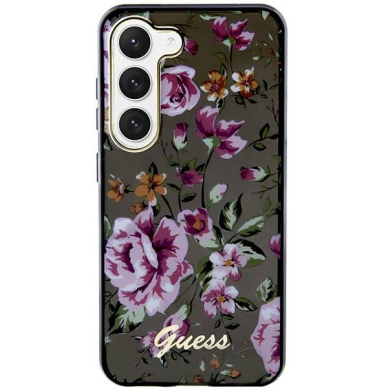 Samsung Galaxy S23 Dėklas Guess Flower GUHCSHCFWSK  S911 Juodas 2