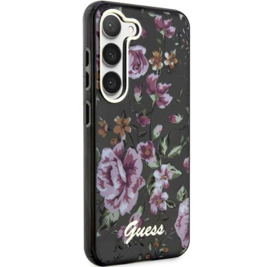 Samsung Galaxy S23 Dėklas Guess Flower GUHCSHCFWSK  S911 Juodas 3