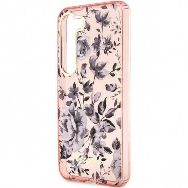 Samsung Galaxy S23 Dėklas Guess Flower GUHCSHCFWSP  S911 Rožinis 5