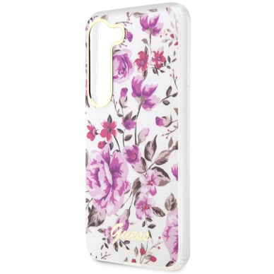 Samsung Galaxy S23 Dėklas Guess Flower GUHCSHCFWST  S911 Baltas 5