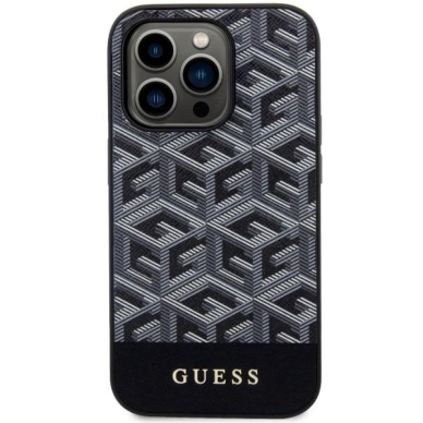 Dėklas Guess GCube Stripes MagSafe GUHMP14LHGCFSEK iPhone 14 Pro Juodas 2