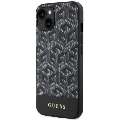 Dėklas Guess GCube Stripes MagSafe GUHMP14MHGCFSEK iPhone 14 Plus Juodas 1